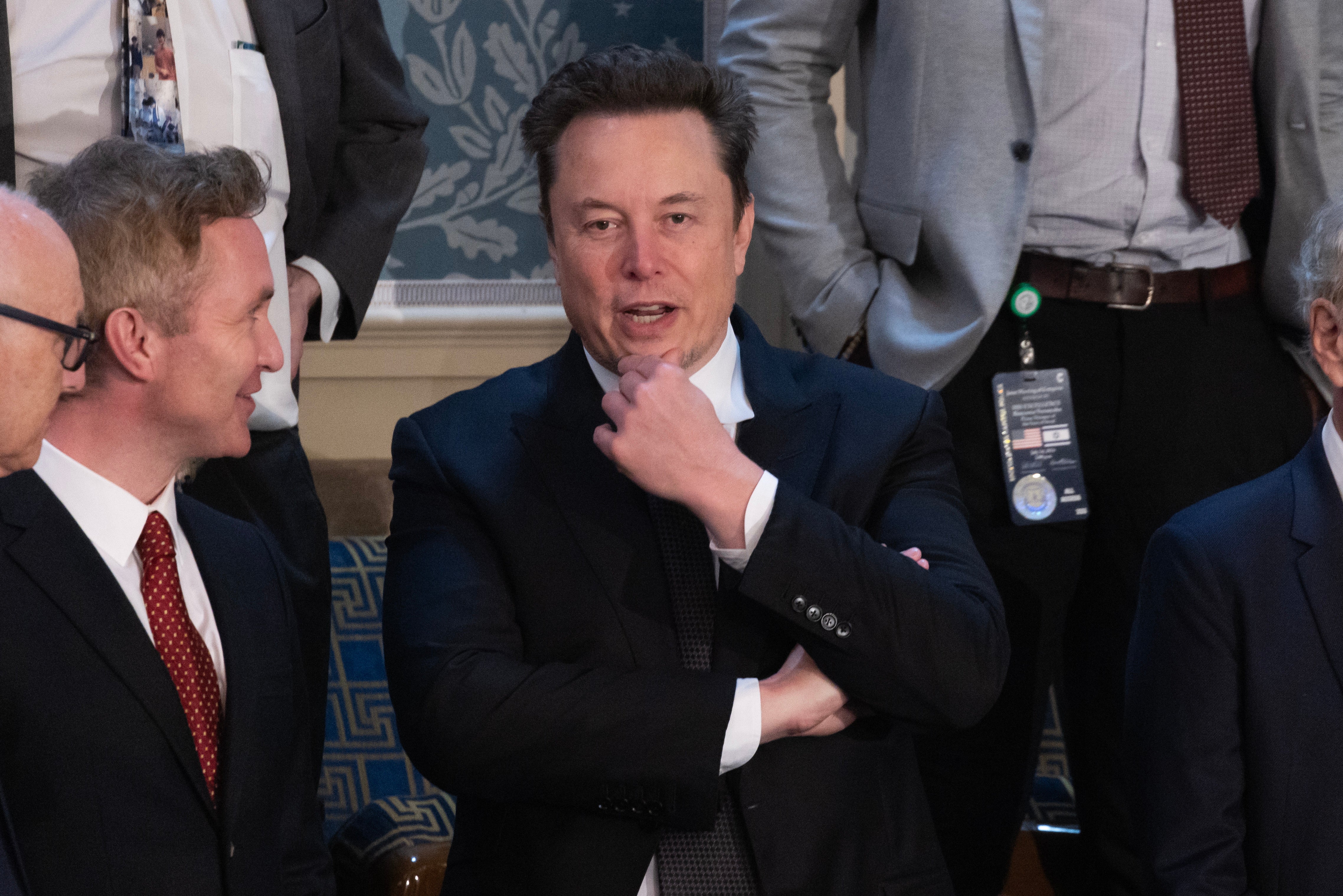 Elon Musk attends Prime Minister of Israel Benjamin Netanyahu's address to a joint meeting of Congress in the chamber of the US House of Representatives on Capitol Hill in Washington, DC, USA, 24 July 2024