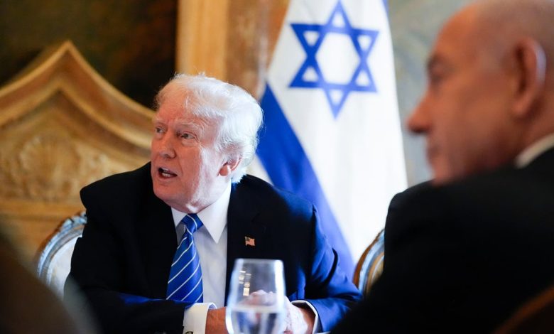 Trump calls Kamala Harris’s Israel remarks ‘disrespectful’ as he cozies up to Netanyahu at Mar-a-Lago