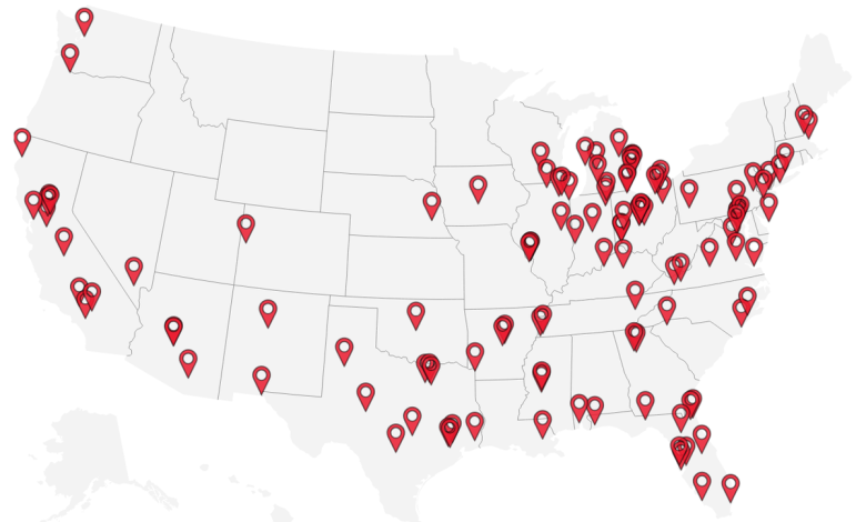 Mapped: Victims claim they were sex trafficked at these 118 hotels