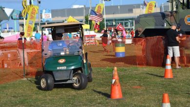 Golf cart set up to simulate drunk driving goes wild and runs over five people