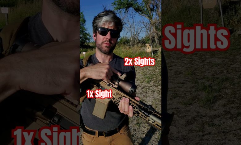 Do You NEED Back Up Iron Sights on a Rifle Setup with 2 Optics? 🎯 (aka 3 sighting systems?) #shorts