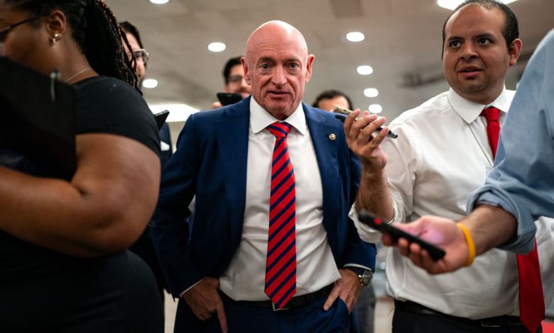 Kamala Harris’s VP hopeful Mark Kelly fuels speculation he’s out of the running with cryptic X post – before deleting it