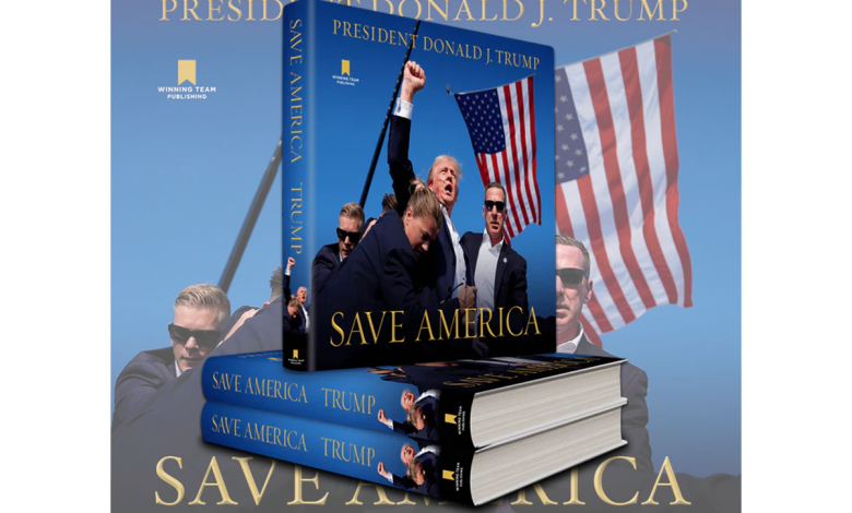 Trump cashes in on rally shooting as he unveils new  Save America book featuring iconic image