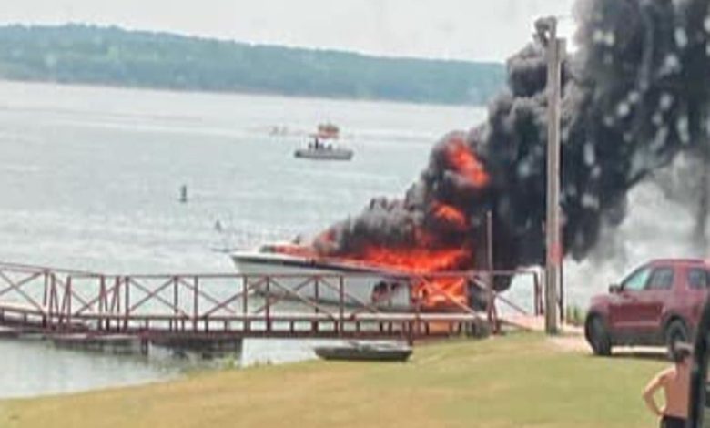 Boy, 5, suffers serious burns after boat explodes on Oklahoma lake