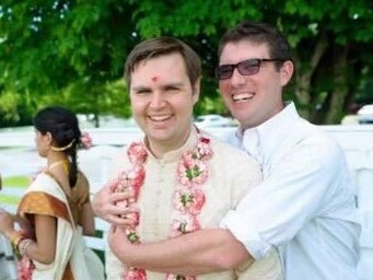 JD Vance and Cullen Tiernan at JD Vance’s wedding.