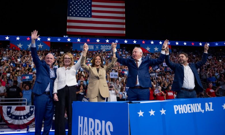 Republicans keep saying Harris is in the ‘honeymoon’ phase. But her crowds and momentum keep growing.