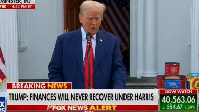 Trump warns of 1929-style crash if Harris wins – just as Fox News ticker shows stock market at near-record high