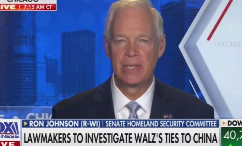 GOP senator Ron Johnson slams ‘radical leftist’ Tim Walz for ‘getting married on the anniversary of Tiananmen Square’