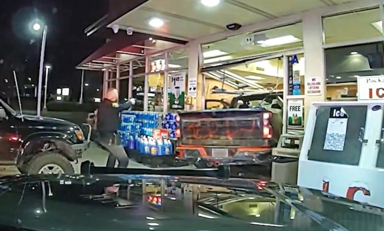 Deputies Shoot Armed Suspect After Pursuit Ends in 7-11 Crash