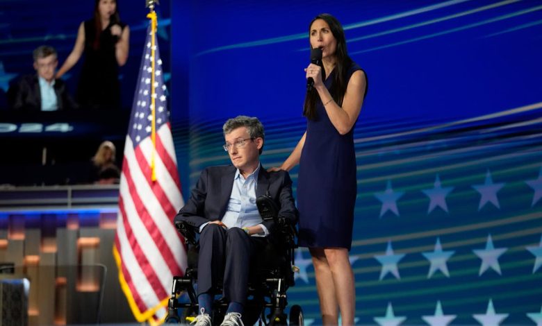 Former Obama staffer with ALS makes appeal for Harris at DNC