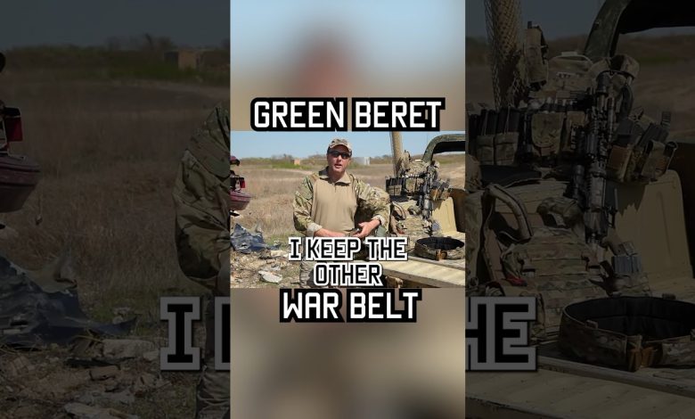 How GREEN BERETS set up their WAR BELT #military #youtubeshorts #greenberets #reels #army