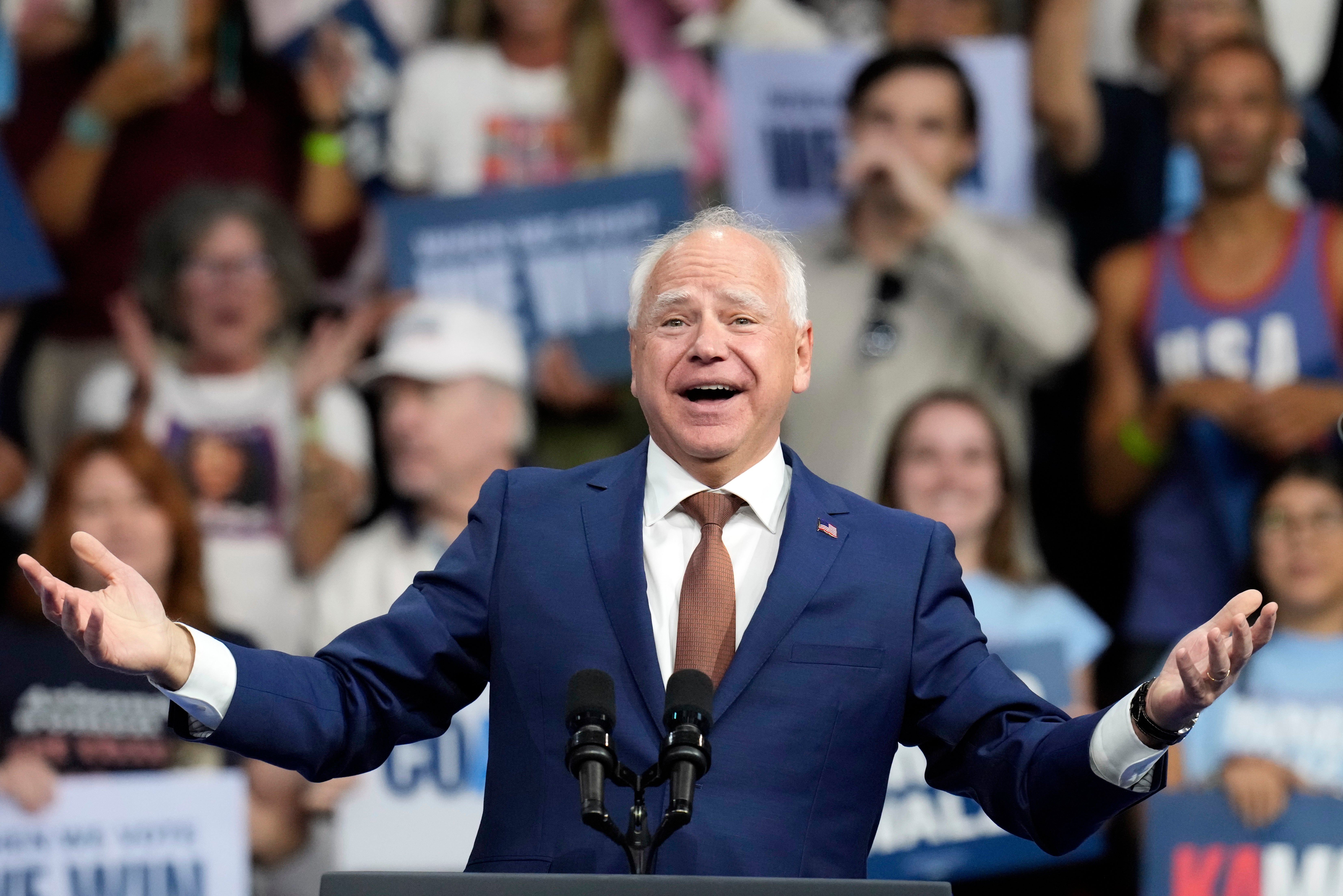 Tim Walz, Harris’s VP pick, will speak on day three of the DNC as is customary