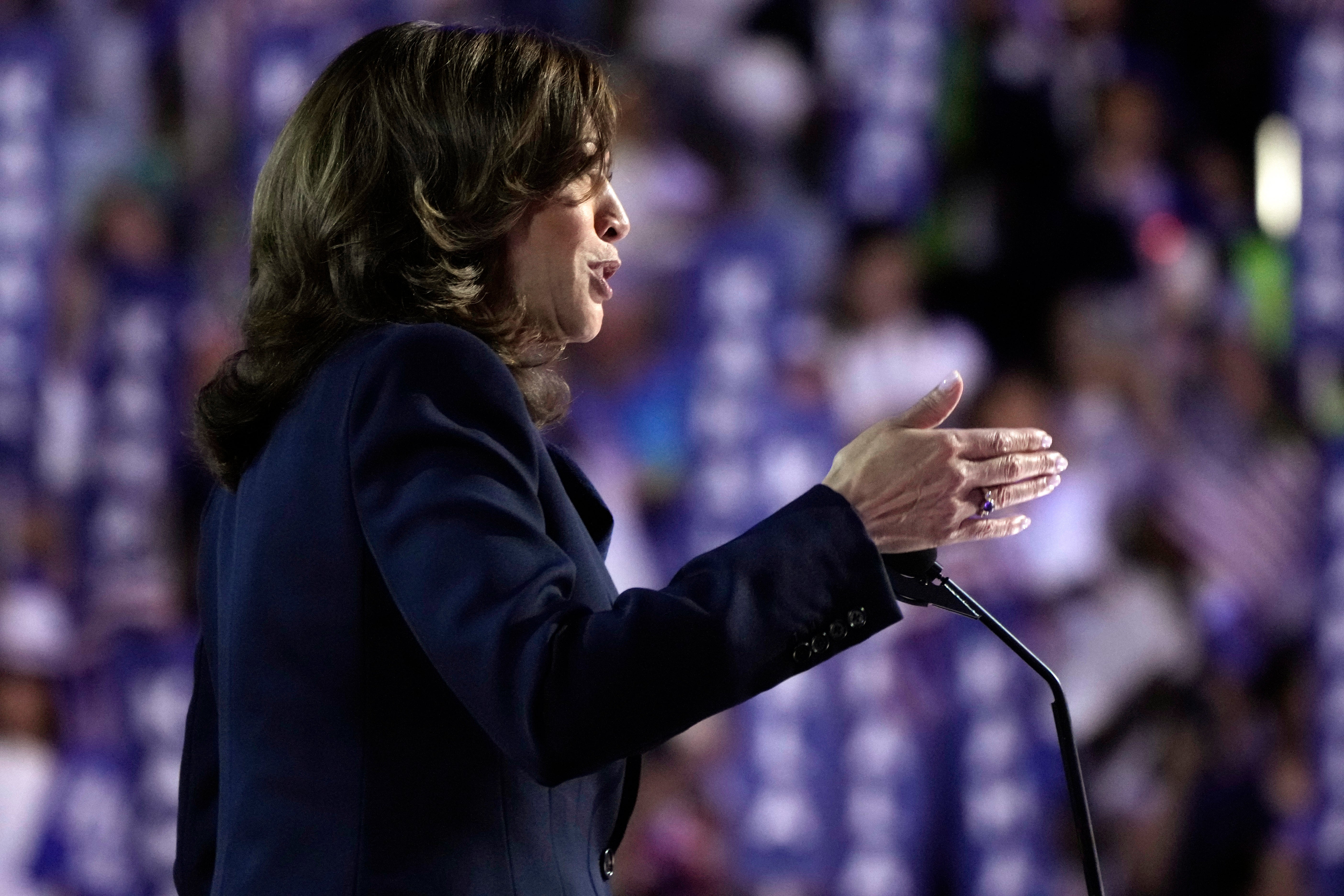 Kamala Harris delivers a powerful speech closing out the DNC