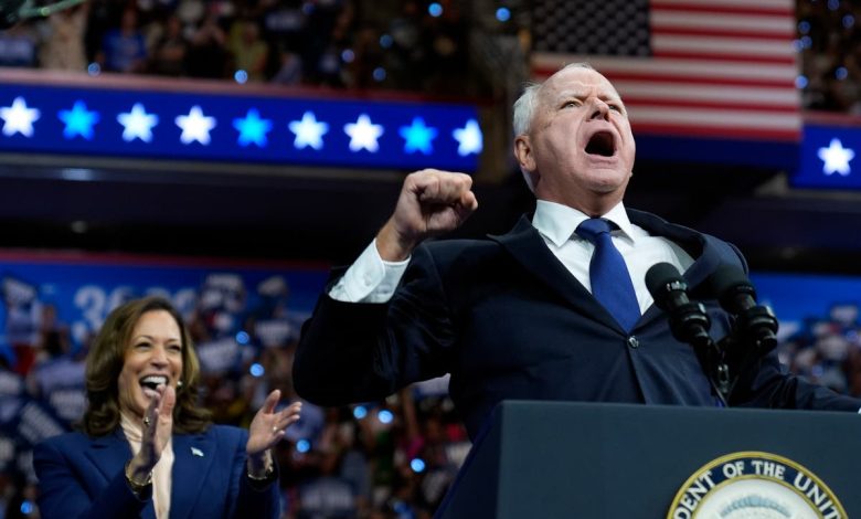 VP pick Tim Walz’s first speech in full at Kamala Harris rally