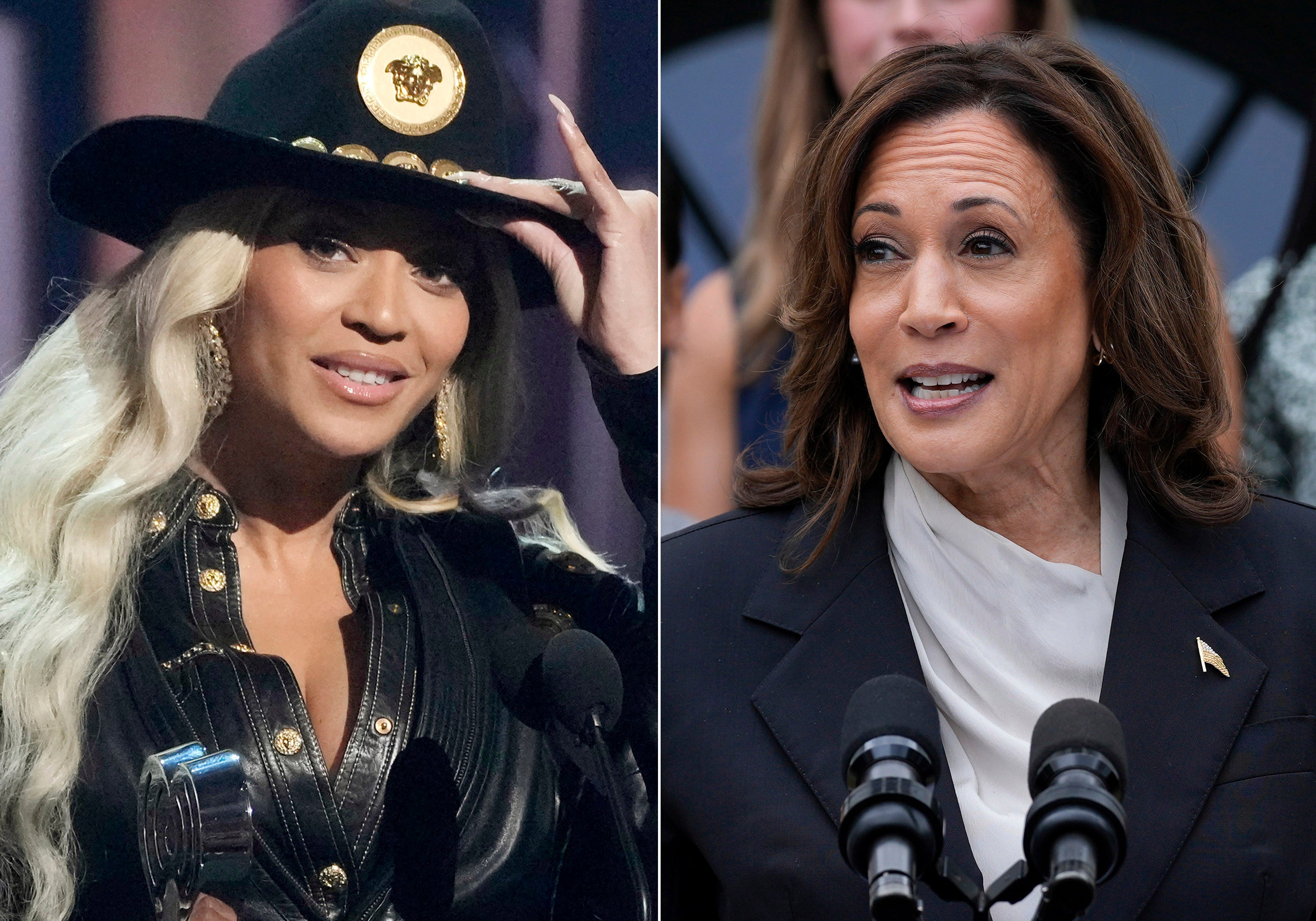 Rumors had swirled that Beyoncé would perform before Harris’s speech