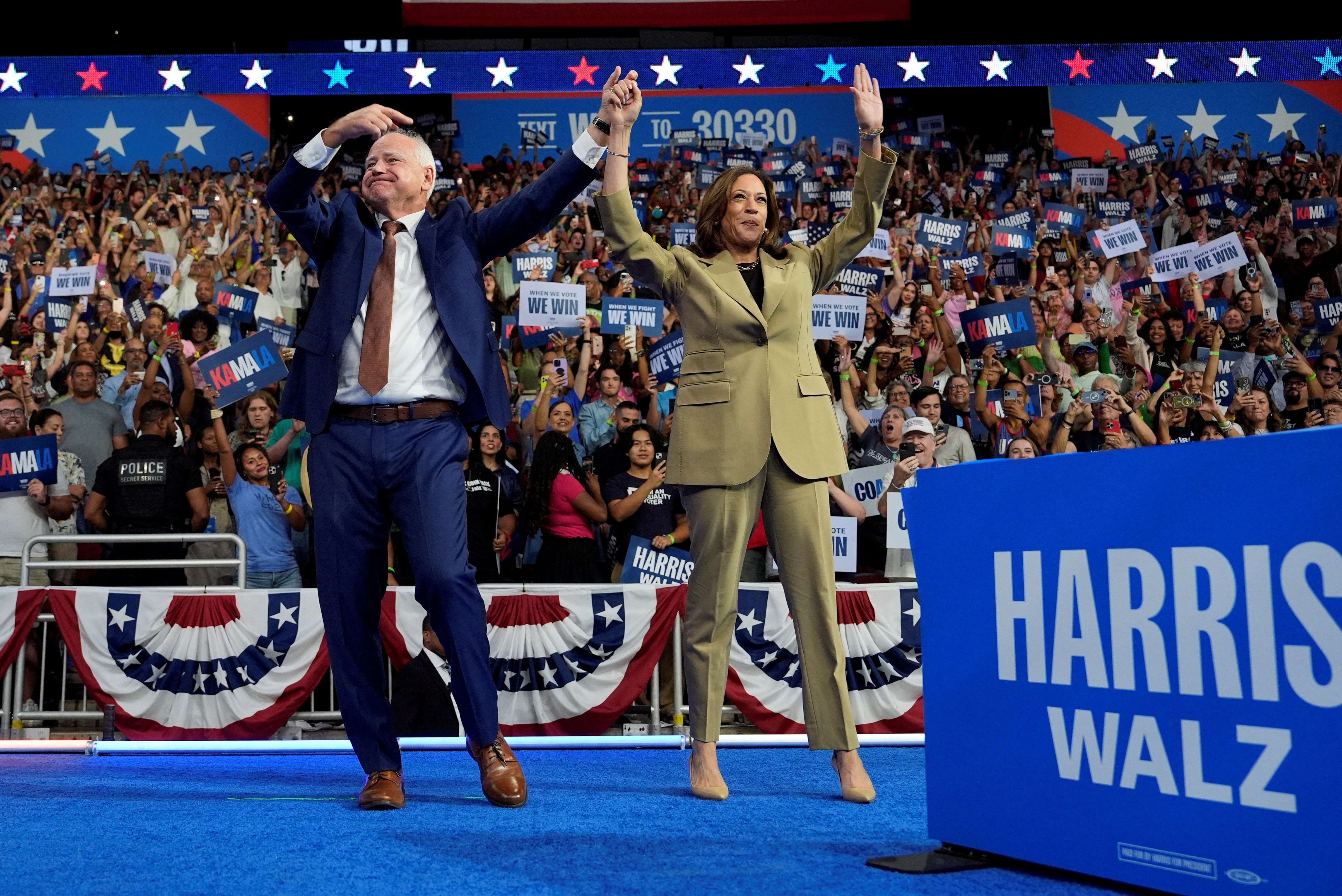 The first Harris-Walz campaign took place in Philadelphia on August 6