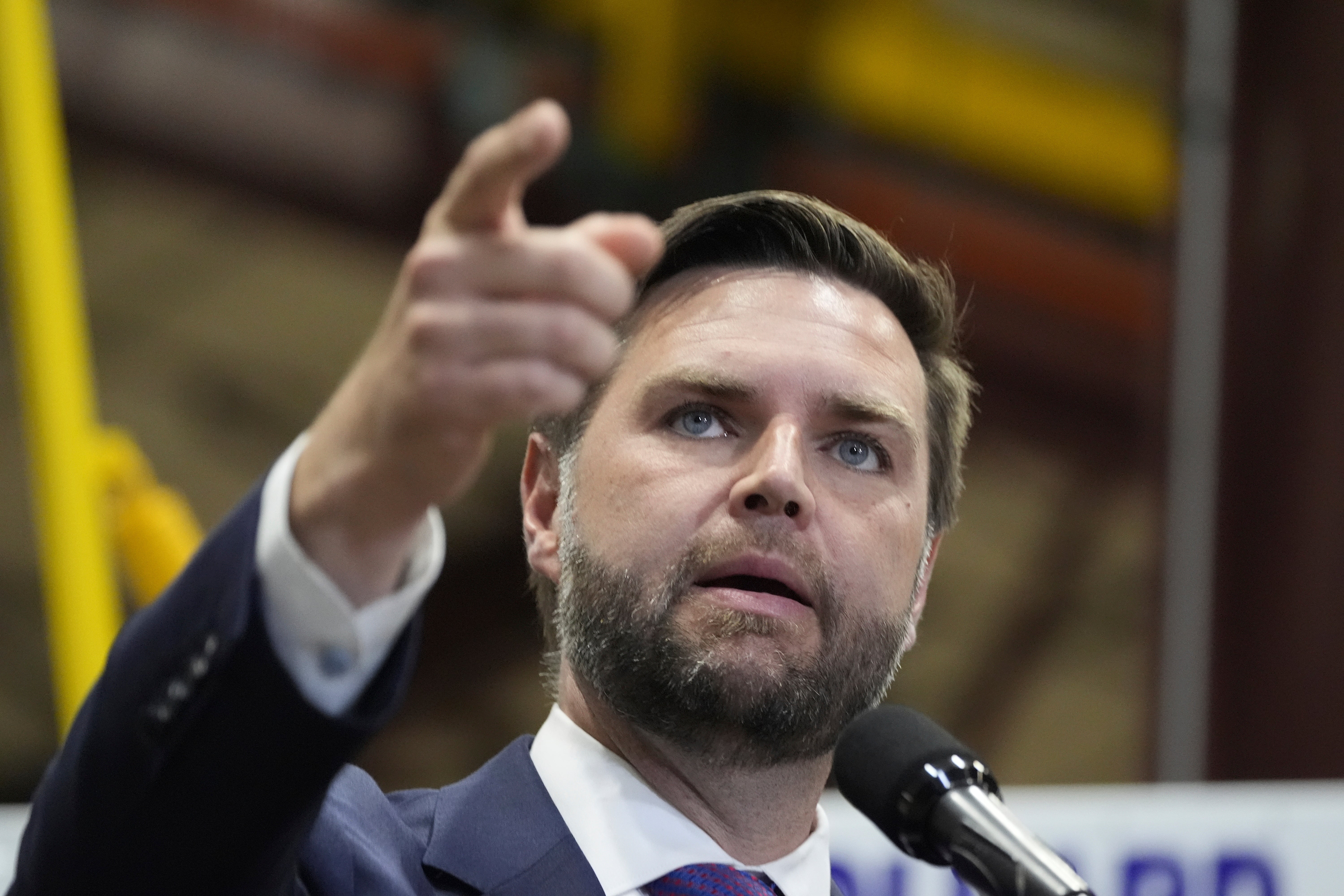 Republican vice presidential nominee JD Vance at a campaign event on August 7 in Eau Claire, Wisconsin. Vance was an early investor and public advocate for AppHarvest