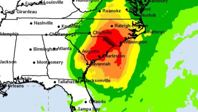 Mapped: Tracking Tropical Storm Debby as it charts path through southeast US