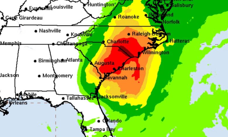 Mapped: Tracking Tropical Storm Debby as it charts path through southeast US