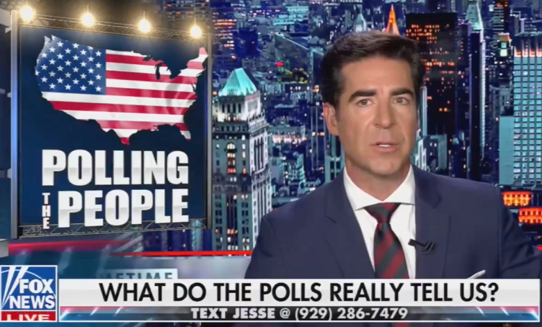 Fox News host echoes Trump’s claim that polls showing Harris taking lead must be inaccurate