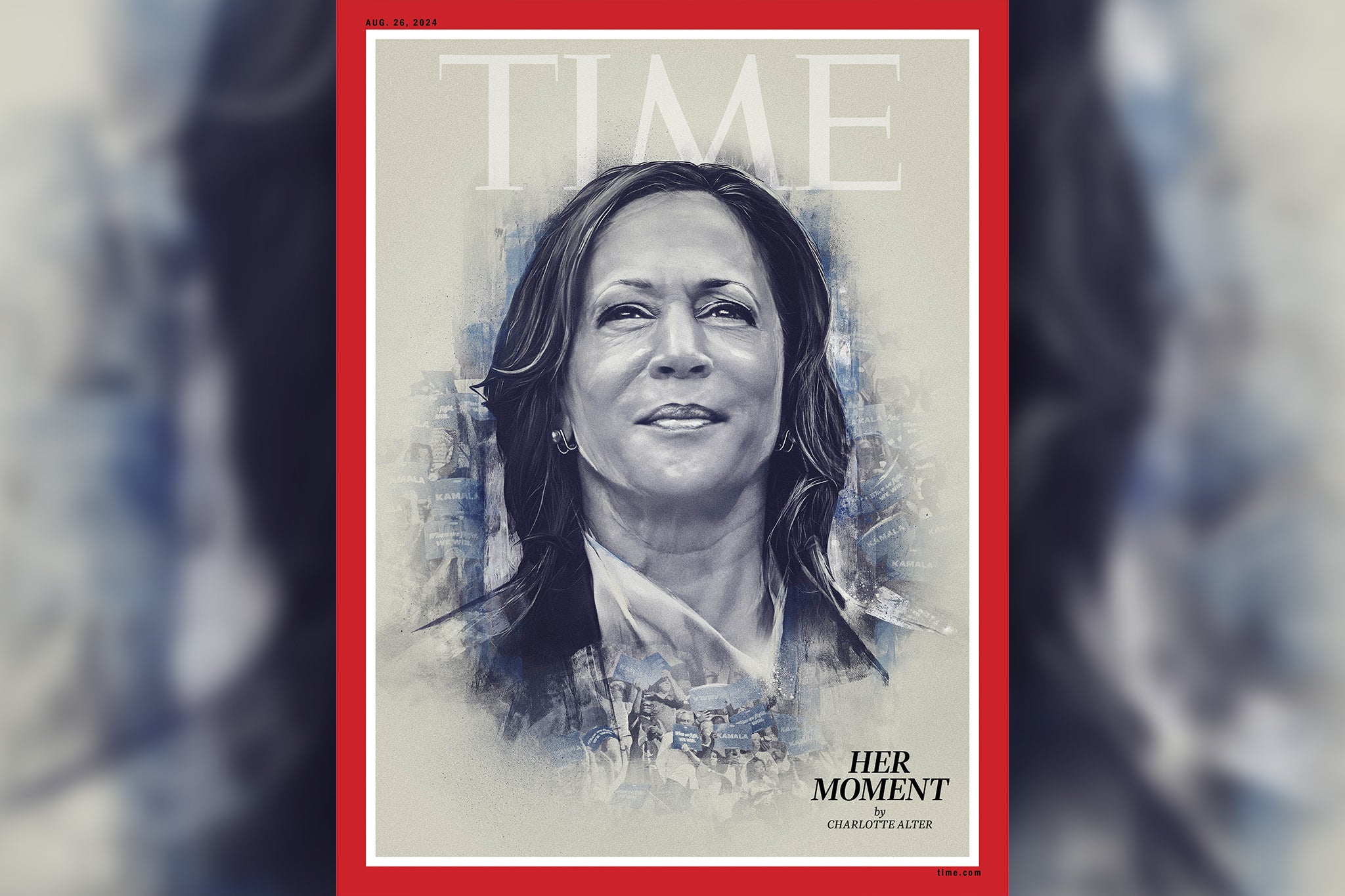 Kamala Harris appears on the next issue of TIME magazine as part of a story titled ‘The Reintroduction of Kamala Harris’