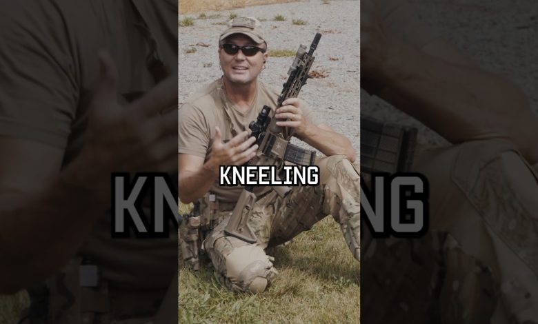 Former Green Beret Shows How To Be Accurate While Kneeling #youtubeshorts #reels #military #tips