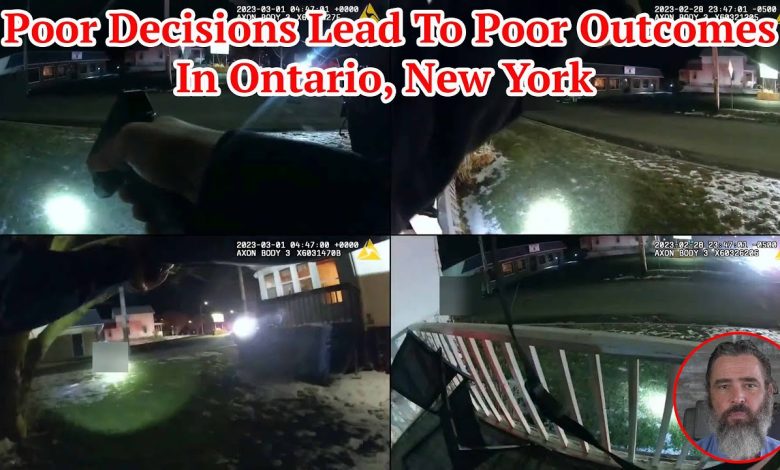 Poor Decisions Lead To Poor Outcomes In Ontario, New York