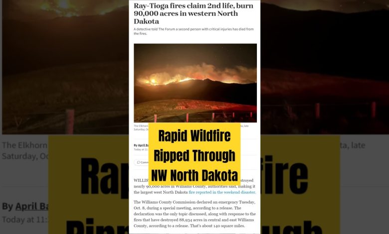 Western North Dakota Wildfire Victims Helped Directly By YOU (this a HUGE thank you!) #nodak #shorts