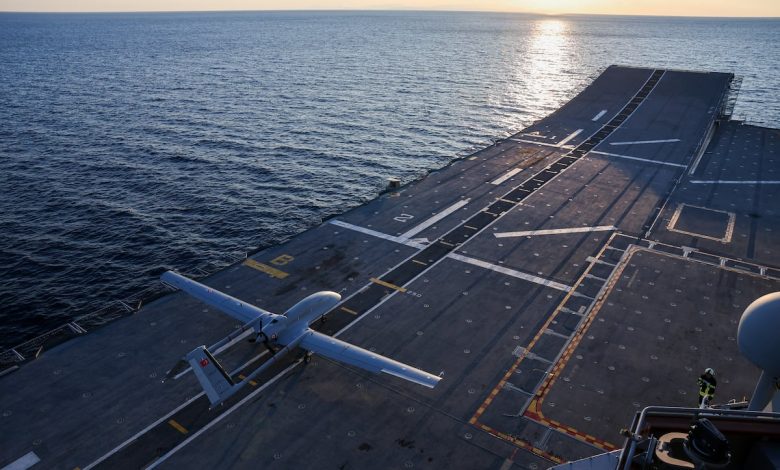 Turkish strike drone completes first carrier landing, takeoff