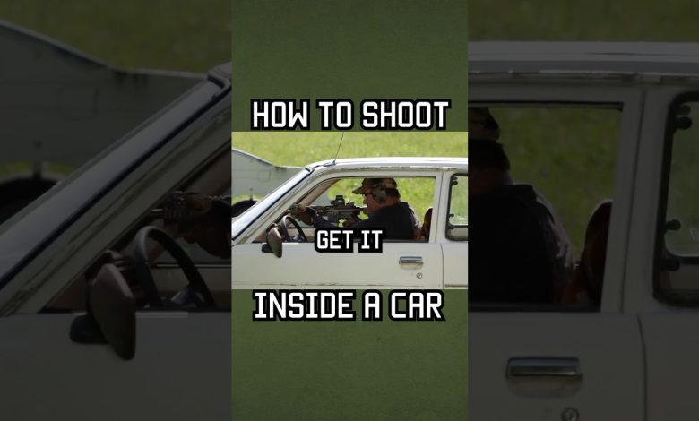 How to shoot inside a car #car #tacticalrifleman #military #youtubeshorts #reels #specialforces