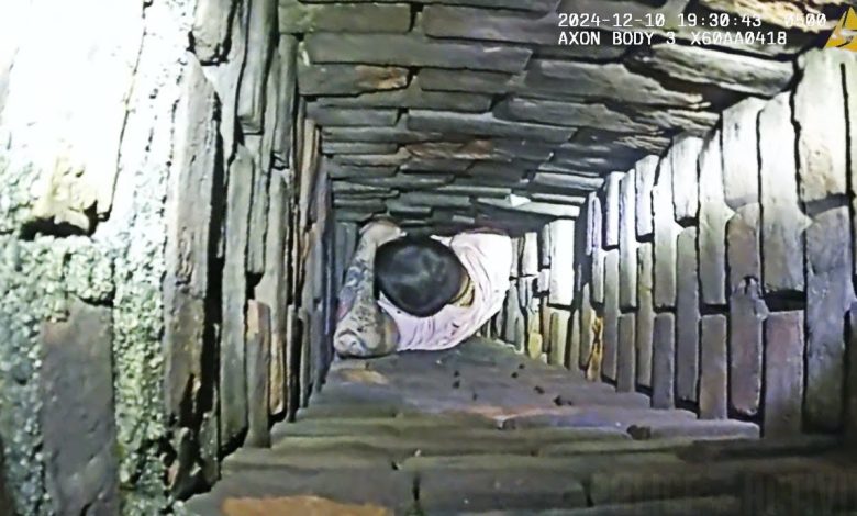 Man Gets Stuck in Chimney Trying to Evade Police