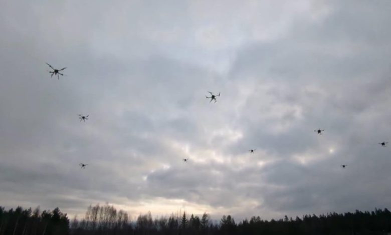 Sweden unveils drone swarm to be paired with ground troops