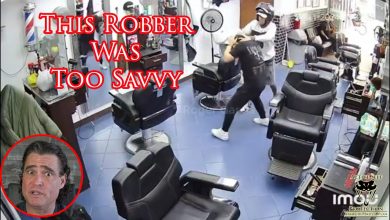 Barbershop Employee Goes For Disarm Against Armed Robber