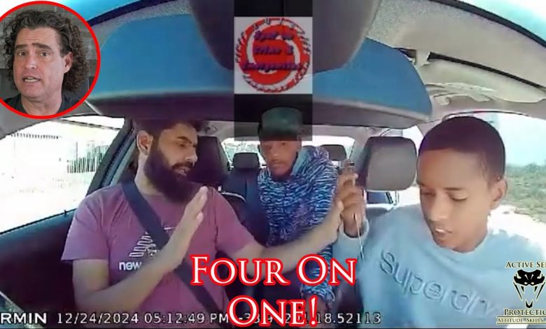 Driver Forced To Deal With Multiple Armed Robbers