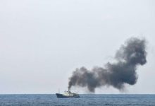 Russian spy ship caught fire off Syria’s coast, its broadcast recorded