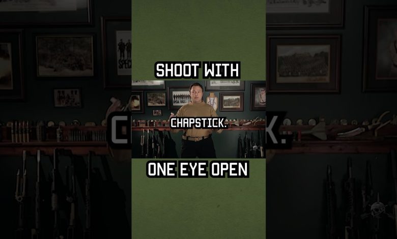 Should you shoot with one or BOTH eyes open? #reels #shorts #military