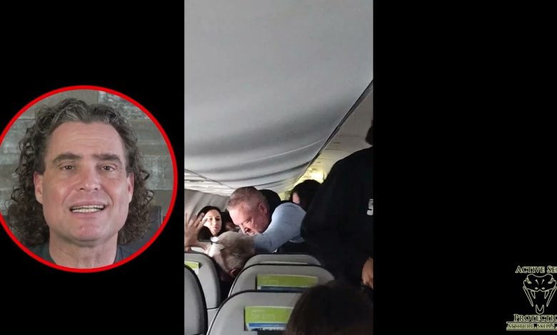 Flight Attendant Puts A Beating On Man Who Attacked A Fellow Passenger