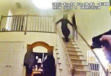 Wayne Police Officer Fires on Armed Man Charging Down Stairs with Two Swords