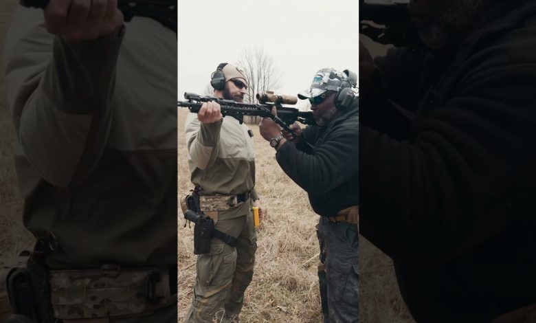Is there a CORRECT way to hold a rifle? #shorts #military #reels