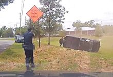 Police Shoot Armed Robbery Suspect After Crashing During Pursuit