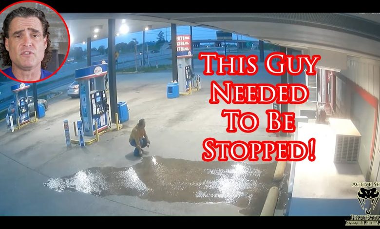 Clerk Has to Stop Unstable Man From Lighting Kerosene Pump On Fire!