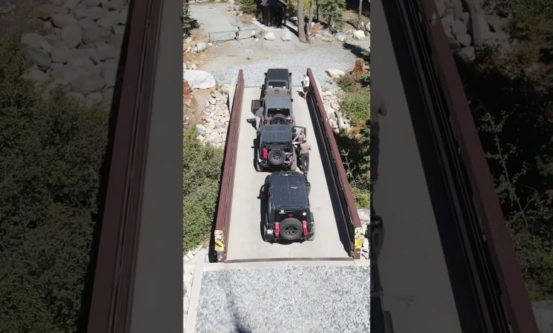 Conquering the Rubicon Trail in my Jeep! 🚙💨 Insane drone footage! #shorts #offroad #overland
