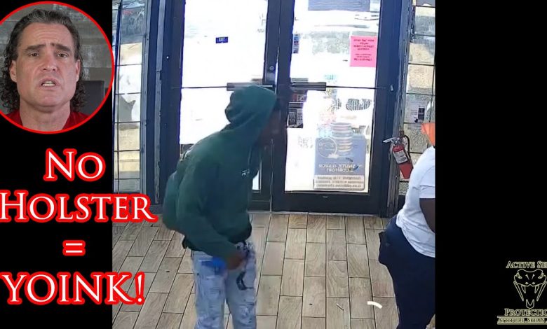 Open Carrier Makes Stealing Her Pistol Too Easy