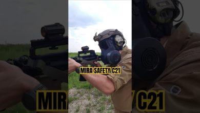 Best Gas Mask for Rifle Use?MIRA Safety C21🤿💥🧪 #shorts #gasmask @MIRASafety