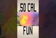 What happens when you shoot spray paint with a .50 cal? #shorts #explosion #boom