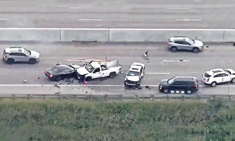 Wood Thrown at Police to Help Escape Ends in Wrong Way Crash