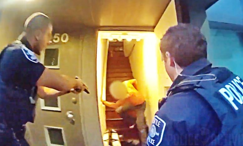 Bodycam Video of Shootout Between Seattle Officers and Barricaded Suspect