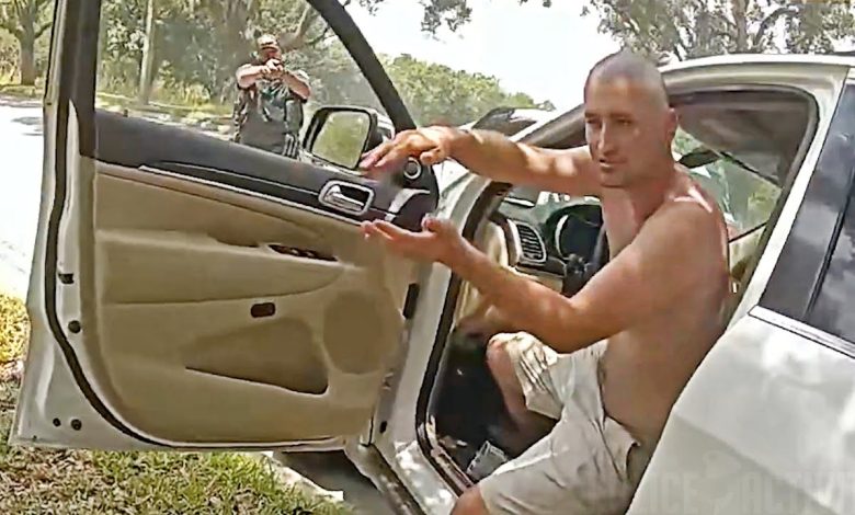 PIT Maneuver Ends Chaotic Chase with Barefoot Shirtless Florida Man