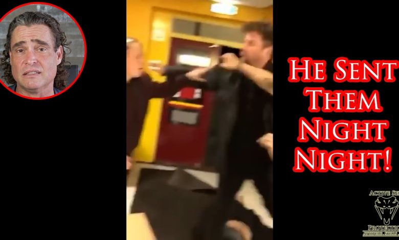 Restaurant Patron Turns Two Drunk Idiots Lights Out