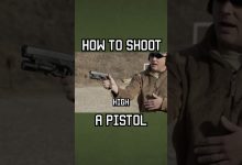How to shoot a pistol: the basics #shorts #tips #military
